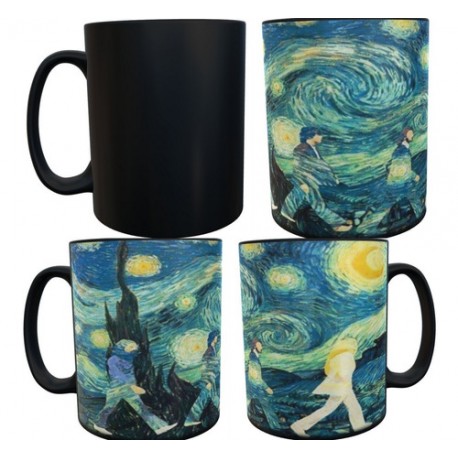 Taza Mágica The Beatles Noche Estrellada Van Gogh Cuadro