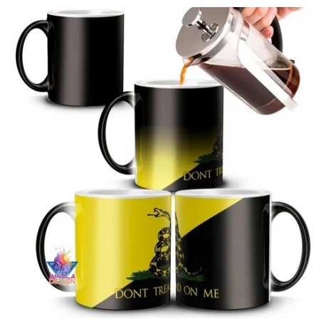 Taza Mágica Libertarios Movimiento Milei Simbolo Dont Tread On Me