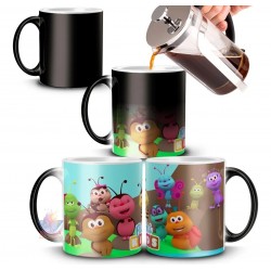 Taza Mágica Bichikids Personajes Bichos Cerámica Importada