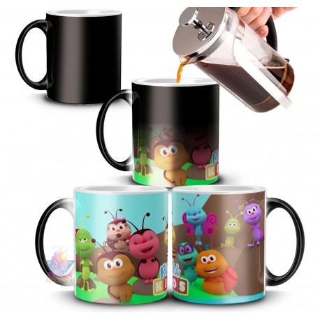 Taza Mágica Bichikids Personajes Bichos Cerámica Importada