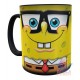 Taza Mágica Bob Esponja Cara Corbata Lentes Cerámica