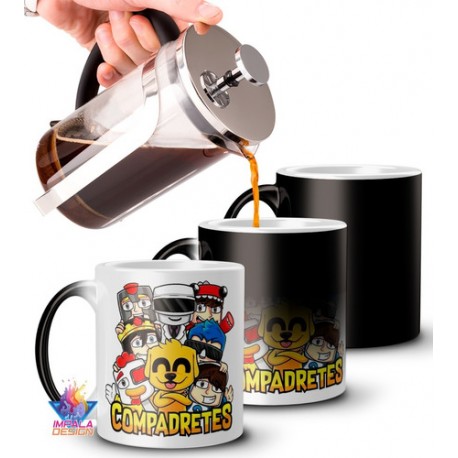 Taza Mágica Cerámica Compadretes Mikecrack Youtuber Fandom