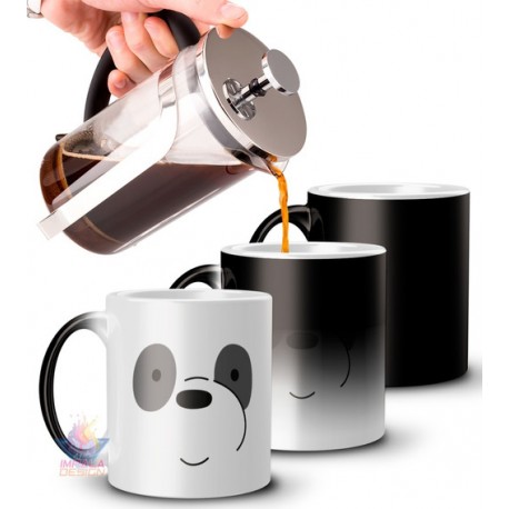 Taza Mágica Osos Escandalosos Varios Mod. Polar Panda Pardo