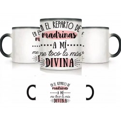 Combo 2 Tazas Mágicas Madrina Padrino Frase