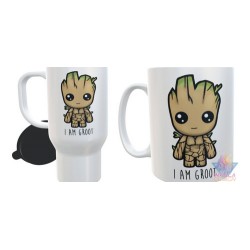 Combo Kit Set Taza Y Jarro Baby Groot I Am Groot Térmico