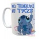 Combo Taza Y Jarro Stitch Pintando No Toques Mi Taza Térmico