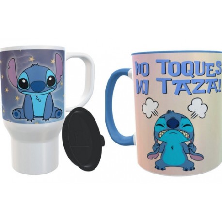 Jarro Térmico Y Taza Color Set Combo Lilo & Stitch Disney