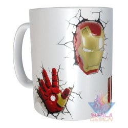 Taza Plástica Iron Man Hombre Hierro Stark Comic Irrompible