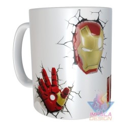 Taza Plástica Iron Man Hombre Hierro Stark Comic Irrompible