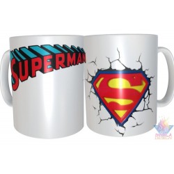 Taza Plástica Superman Dc Comics Logo Irrompible