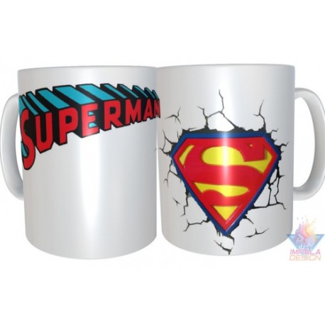 Taza Plástica Superman Dc Comics Logo Irrompible