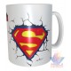 Taza Plástica Superman Dc Comics Logo Irrompible