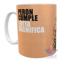 Taza Plástica Evita Eva Duarte Abrazo Perón Cumple Irrompible