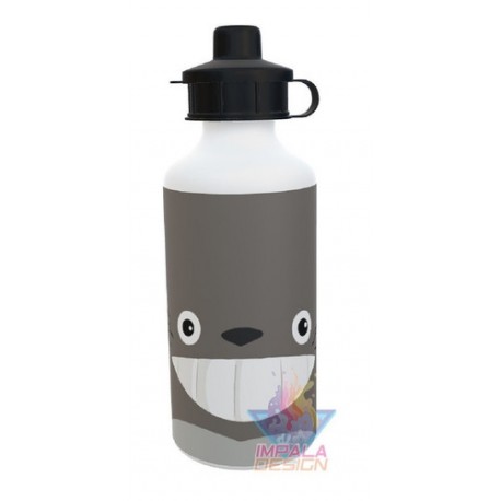 Botella Deportiva Mi Vecino Totoro Cara Anime 2 Tapas Alumi