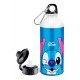 Botella Deportiva Stitch Guiño We Love Amor Cara 2 Tapas Alu