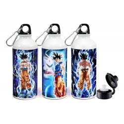 Botella Dragon Ball Goku Deportiva Aluminio 2 Tapas