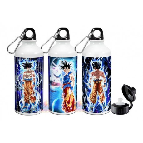 Botella Dragon Ball Goku Deportiva Aluminio 2 Tapas