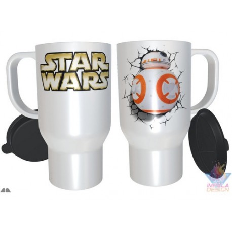 Jarro Térmico Star Wars Droide Bb8 Robot Plástico