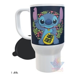 Jarro Térmico Plástico Stitch Disney Love Lilo Con Tapa M01