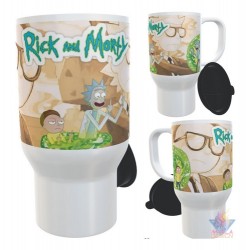 Jarro Térmico Rick Y Morty Fuck You Viajando Plástico