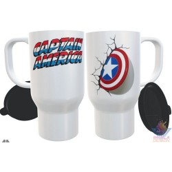 Jarro Térmico Capitán América Escudo Vengador Plástico
