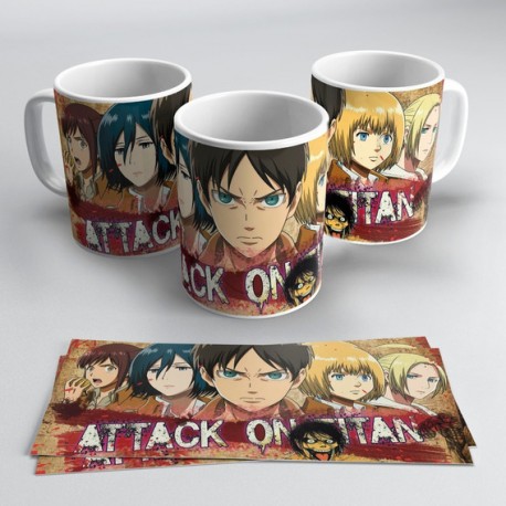 Taza Attack On Titan Manga Serie Comic Hajime Isayama