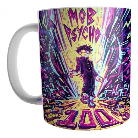 Taza De Cerámica Mob Psycho 100 Mobu Saiko Hyaku Mod 01