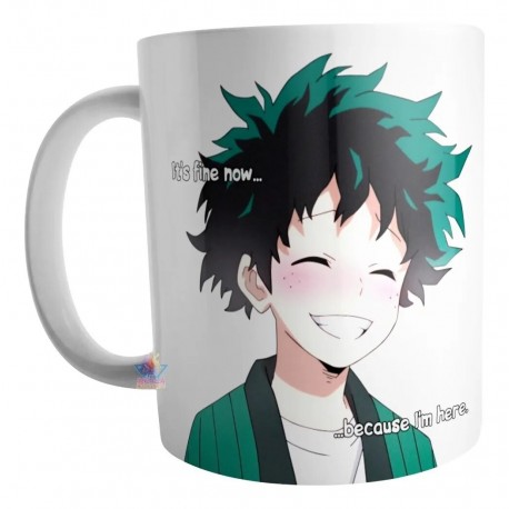 Taza Izuku Midoriya My Hero Academia Deku Cerámica Mod02