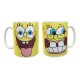 Taza Bob Esponja Interior Asa Color Amarillo Cerámica Impala