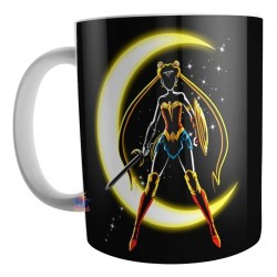 Taza Sailor Moon Manga Usagi Minako Senshi Ceram Anime Mod03