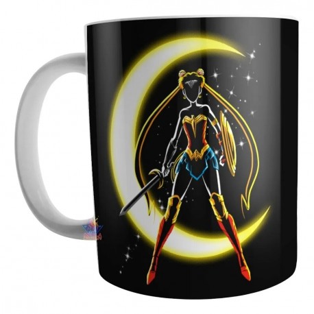 Taza Sailor Moon Manga Usagi Minako Senshi Ceram Anime Mod03