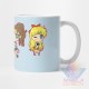 Taza Sailor Moon Manga Usagi Minako Senshi Ceram Anime Mod07