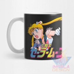 Taza Sailor Moon Manga Usagi Minako Senshi Ceram Anime Mod09