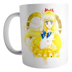 Taza Sailor Moon Manga Usagi Minako Senshi Ceram Anime Mod05
