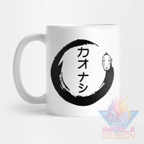 Taza El Viaje De Chihiro Anime Haku Kaonashi Cerámica Mod2