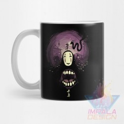 Taza El Viaje De Chihiro Anime Haku Kaonashi Cerámica Mod4