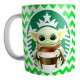 Taza De Cerámica Starbucks Baby Yoda Desayuno Café Star Wars