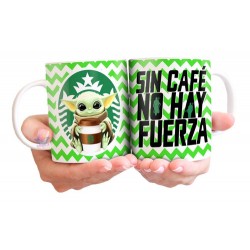 Taza De Cerámica Starbucks Baby Yoda Desayuno Café Star Wars