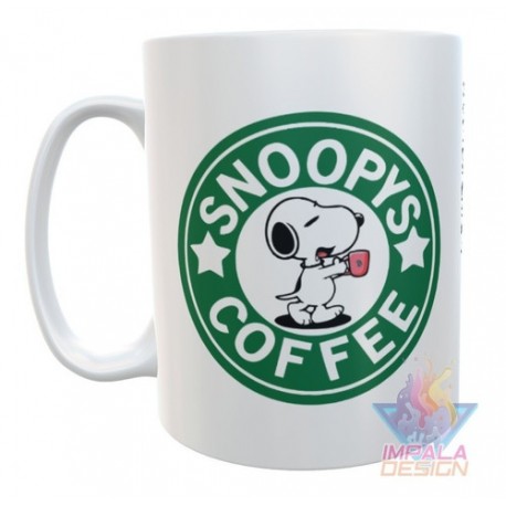 Taza Snoopy Starbucks Snoopy Coffee Café Logo Cerámica