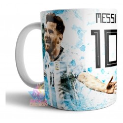 Taza De Cerámica Messi Camiseta Argentina 10 Varios Modelos