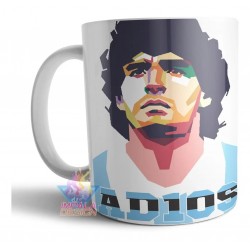 Taza Cerámica Maradona Diego Armando Adiós Ad10s Al Mejor