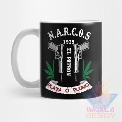 Taza Pablo Escobar Patrón Mal Narcos Plata Plomo Cerámica M2