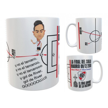 Taza River Plate Gol Pity Martinez Libertadores 2018 Campeón