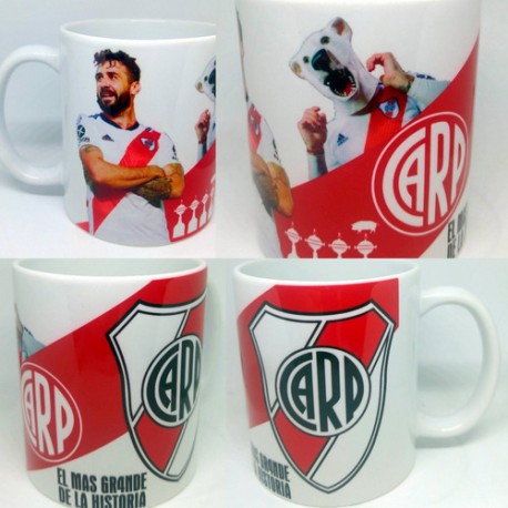 Taza River Plate Lucas Modo Oso Pratto Libertadores Recopa