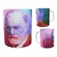 Freud Sigmund Psicología Taza Pop Art Cerámica Mod 02