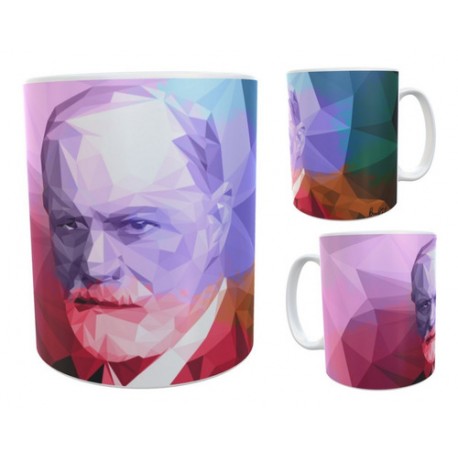 Freud Sigmund Psicología Taza Pop Art Cerámica Mod 02