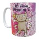 Taza Cerámica Gatos Gatitos Amor Pensar Soñar