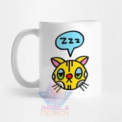 Taza Gato Cat Gatito Gatitos Durmiendo Burbuja Cerámica