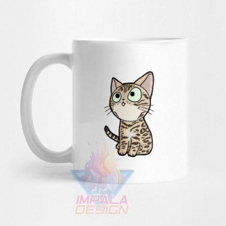 Taza Gato Cat Gatito Gatitos Tigre Cerámica