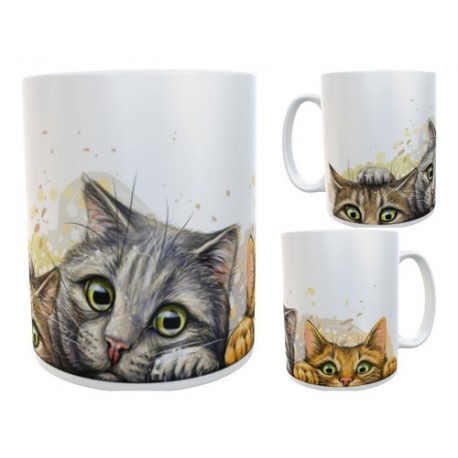 Taza Gatos Gato Gatitos Cerámica Cats Mod 03